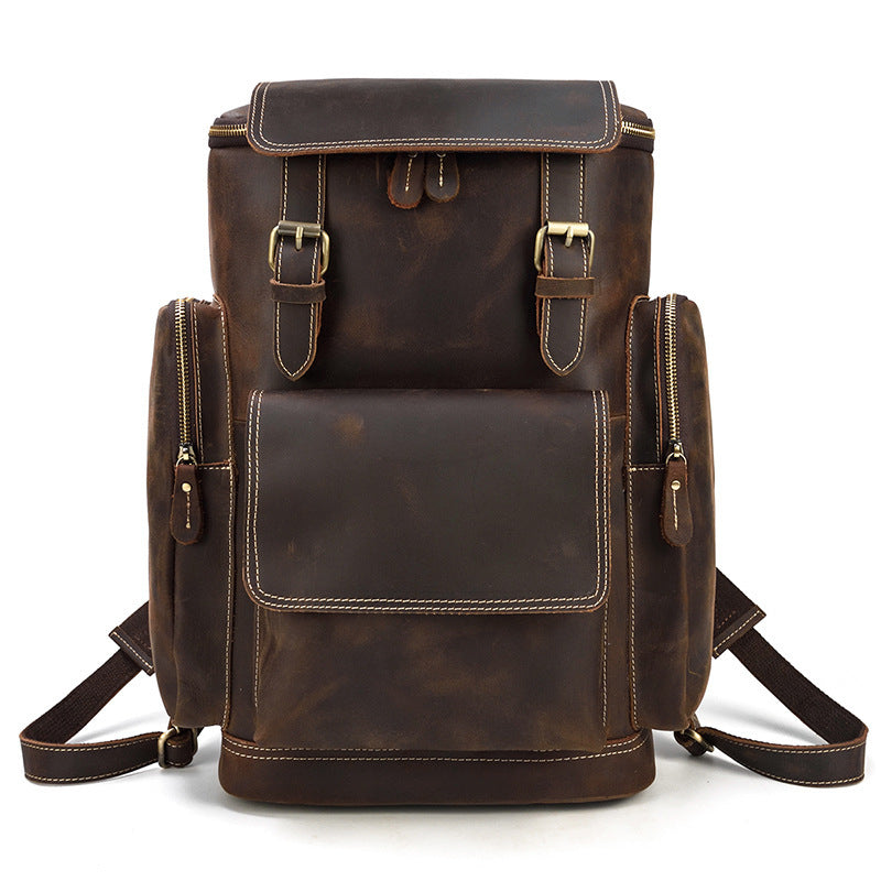 The Upside Down Drafts – Architect’s Crazy Horse Leather Backpack