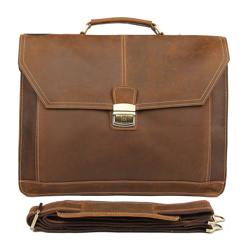 Brooklyn Bureau – Retro Leather Messenger