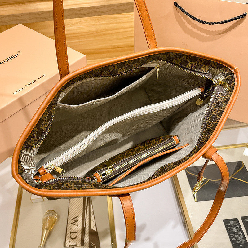 Monica's Organizer – Printed Shoulder Tote for Work & Everyday Slay