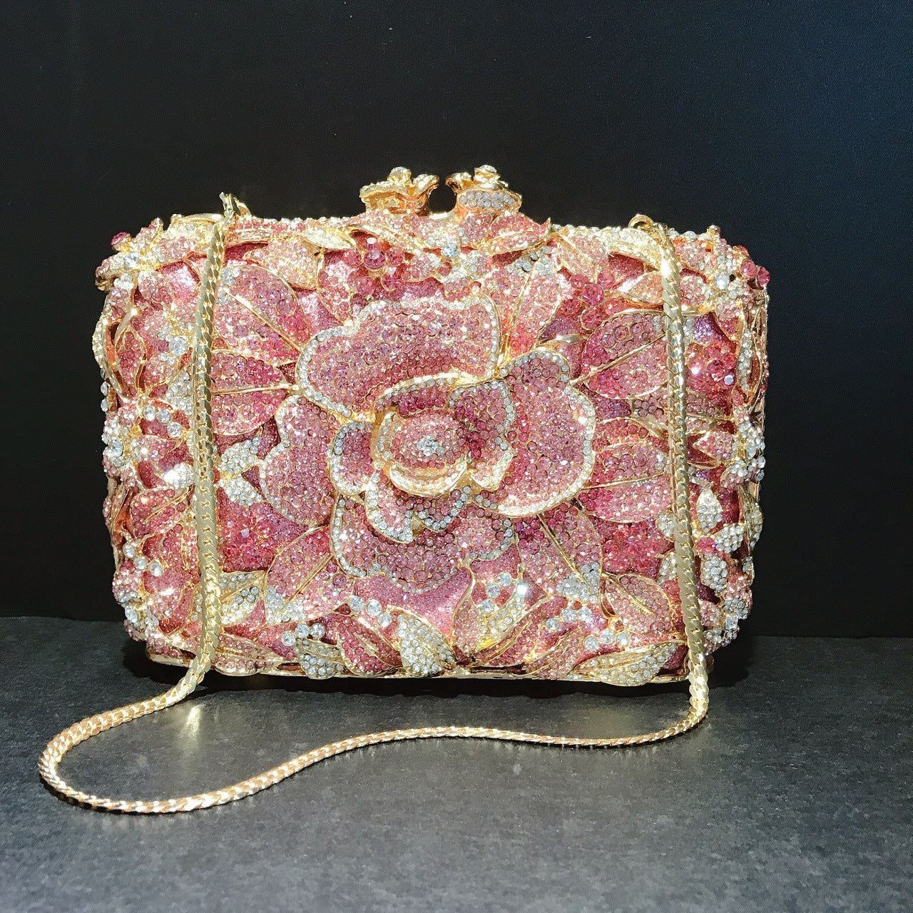 Taste of Glam – Pink Crystal Evening Bag