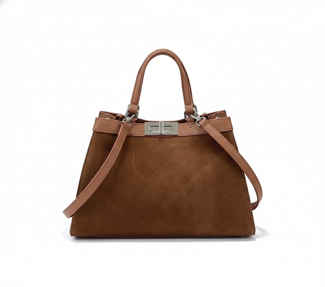 Evermore Edit – Frosted Cowhide Commuter Shoulder Bag
