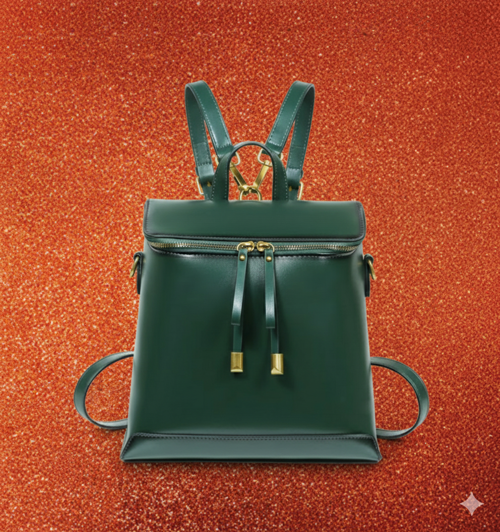 The Elite Edit – Polished Green Schoolbag