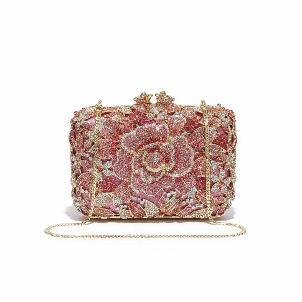 Taste of Glam – Pink Crystal Evening Bag