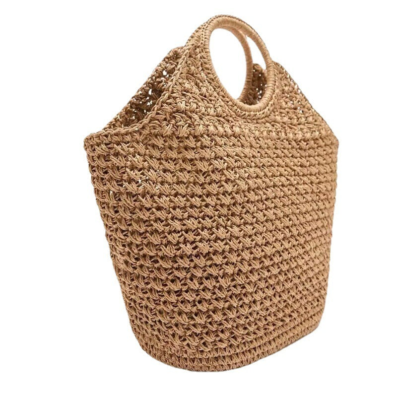 Cardigan Coast Carry β Handmade Woven Ring Handle Tote