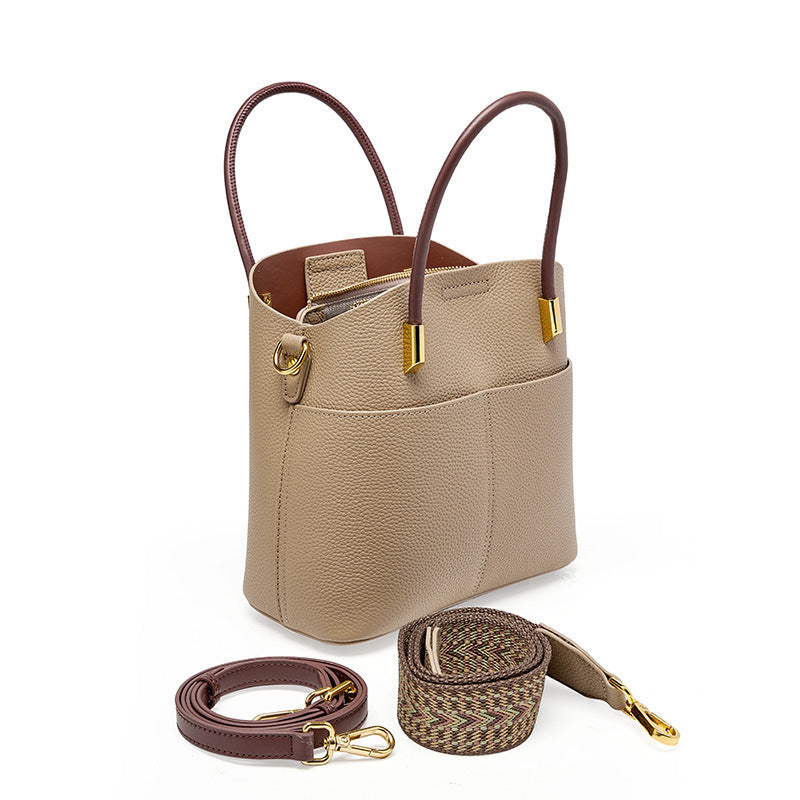 Willow Workspace – Leather Bucket Tote