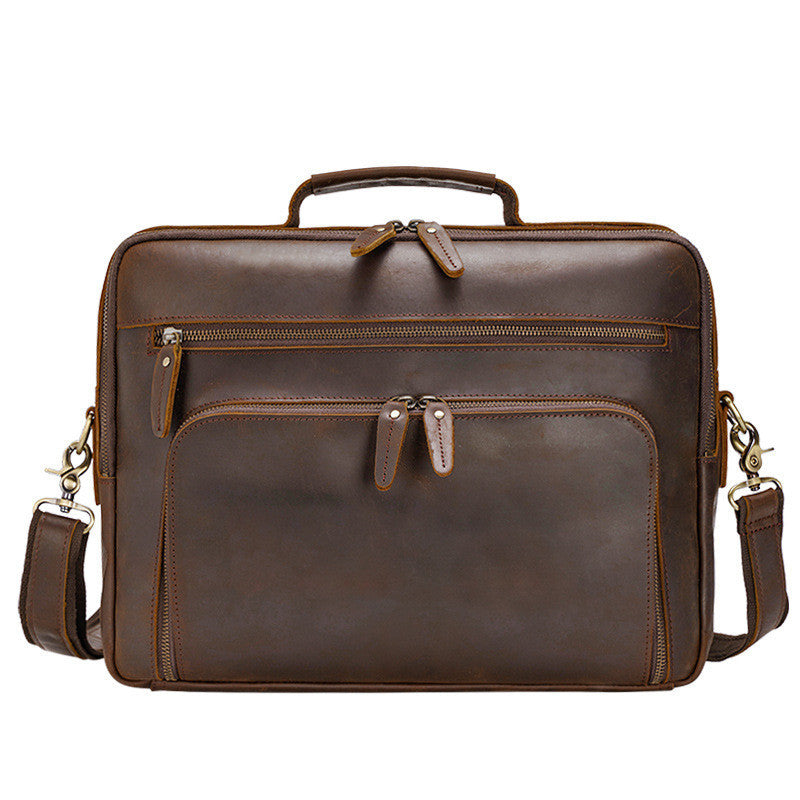 The Bro Code Brief – Timeless Cowhide Messenger