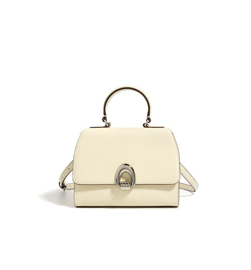 Halo Chic – Elegant Cowhide Shoulder Handbag