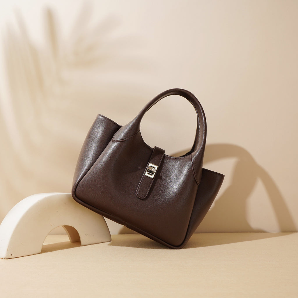 Georgia State – Structured Cowhide Basket Bag