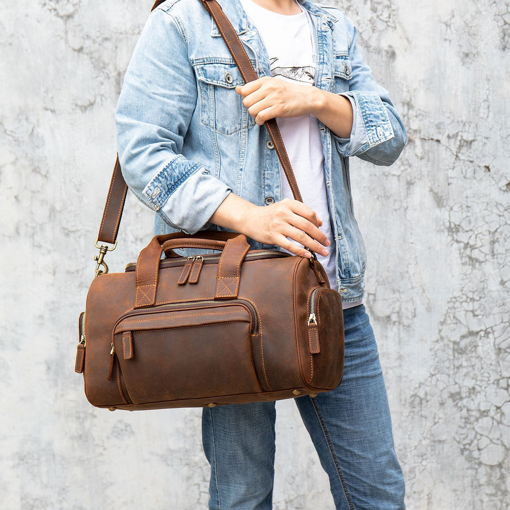 Eight Miles to Gate A – Leather Consultant Weekender Bag