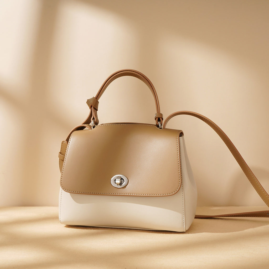 The Karen Poise Leather Top-Handle Bag