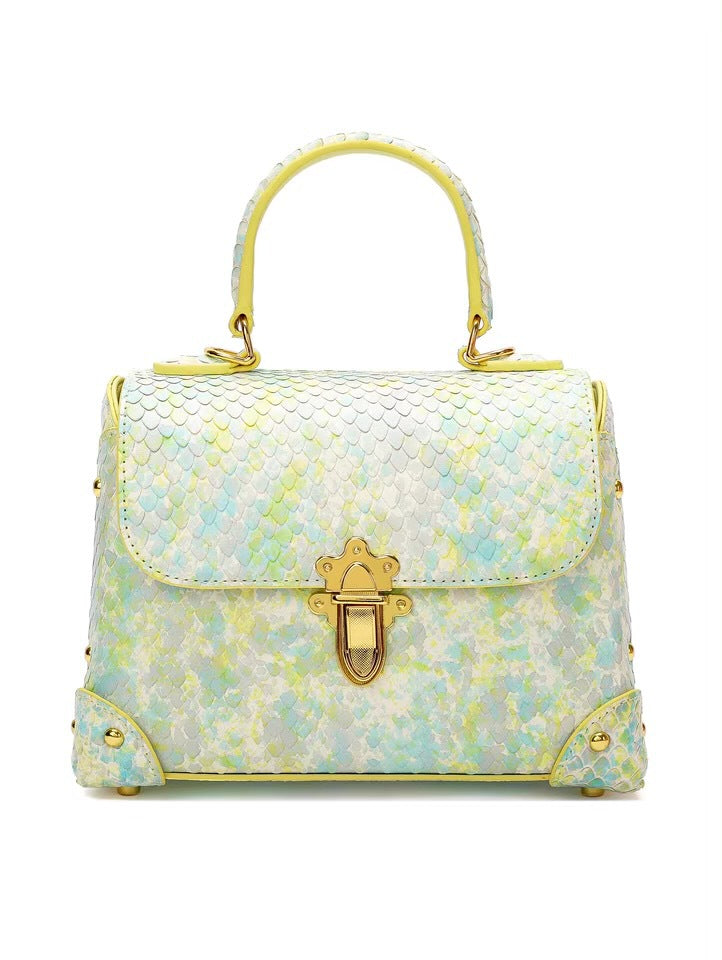 Miss Americana Pastel Snake Leather Bag