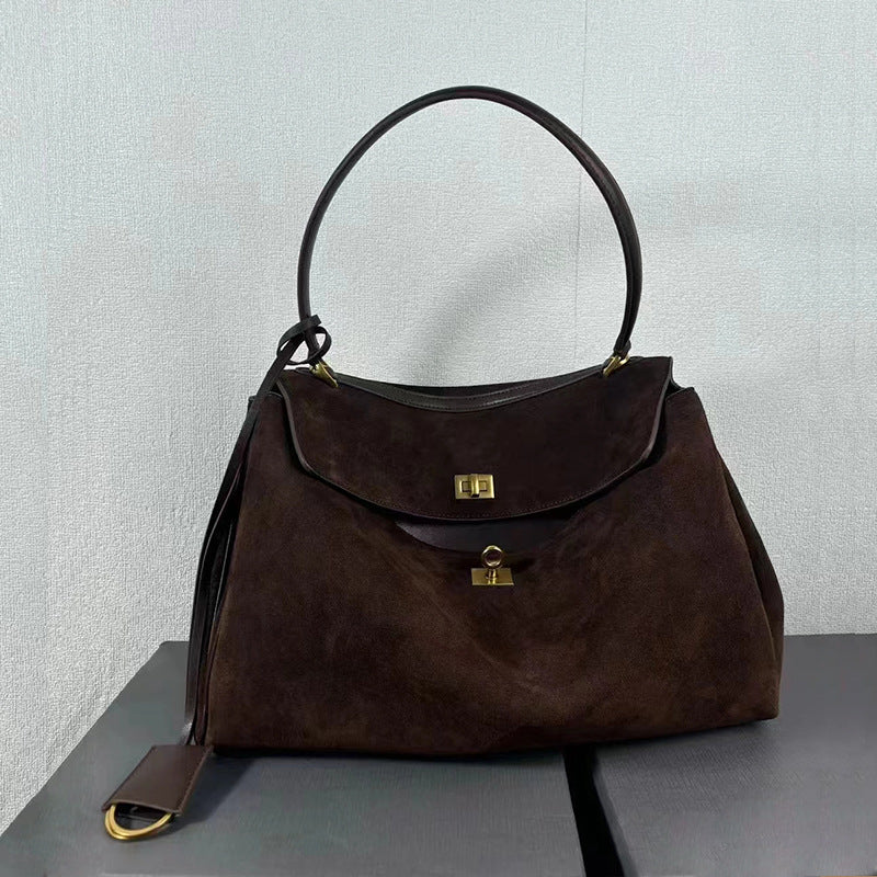 Cardigan Season – Vintage Leather Satchel for the Driven Girl