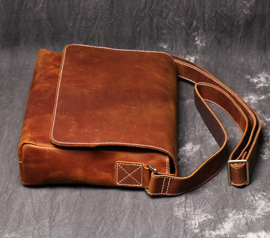 The Jeffords Built-Tough Leather Messenger Bag