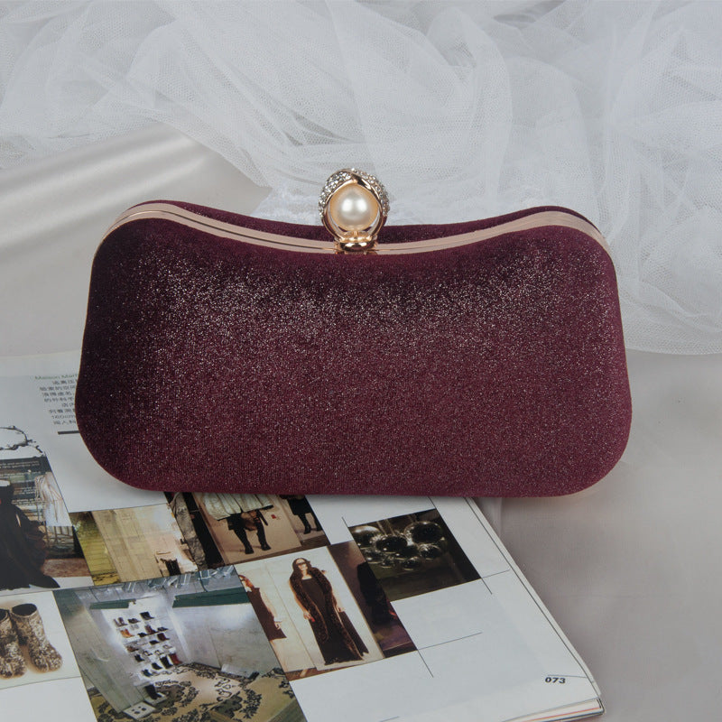 Velvet hot vintage lady handbag