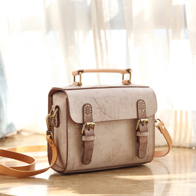 The Buckley Brainy Chic Leather Top-Handle Bag