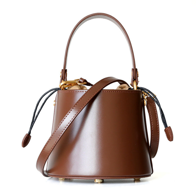 Getaway Car Nights Leather Bucket Bag
