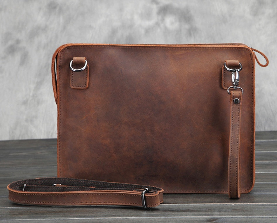 Hawkins Lab Notes – Leather Data Scientist Messenger Bag