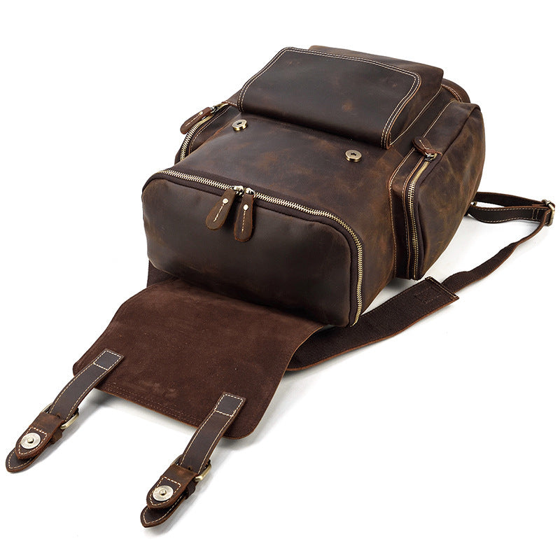 The Upside Down Drafts – Architect’s Crazy Horse Leather Backpack