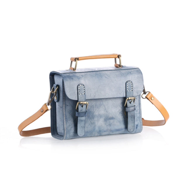 The Buckley Brainy Chic Leather Top-Handle Bag