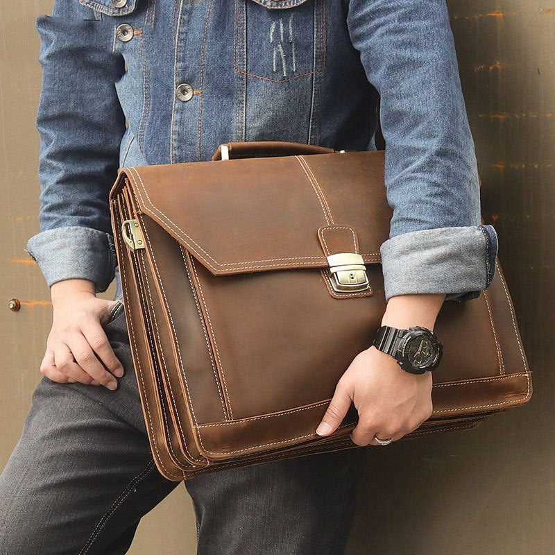 Brooklyn Bureau – Retro Leather Messenger