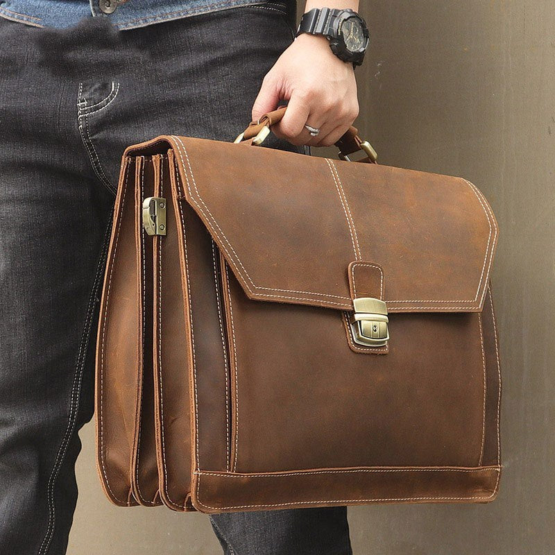 Brooklyn Bureau – Retro Leather Messenger