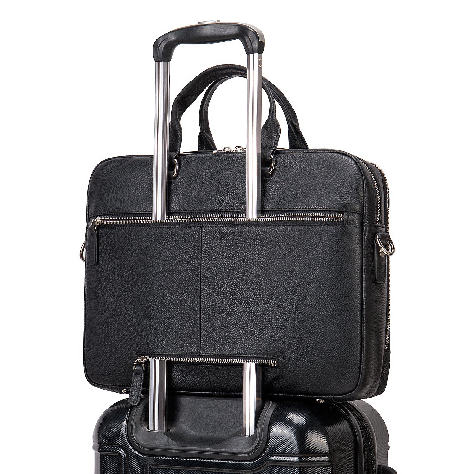 Suit Up Dossier – Leather Banker’s Briefcase
