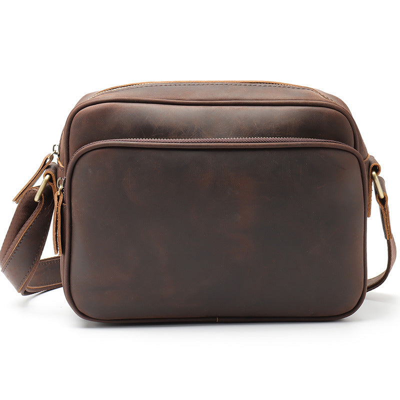 Ninety-Nine Checkpoint – Leather Messenger Bag