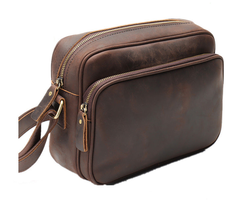 Ninety-Nine Checkpoint – Leather Messenger Bag