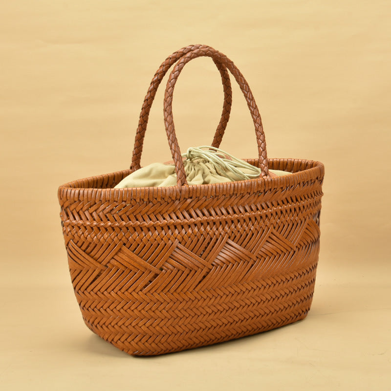The One with the Market Stroll – Woven Tote Bag