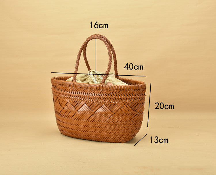 The One with the Market Stroll – Woven Tote Bag