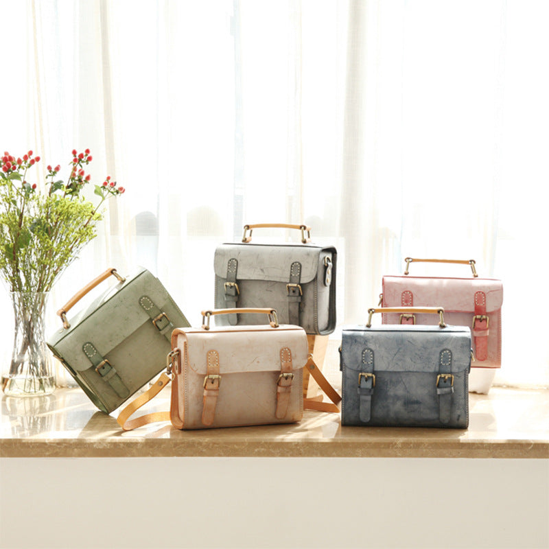 The Buckley Brainy Chic Leather Top-Handle Bag