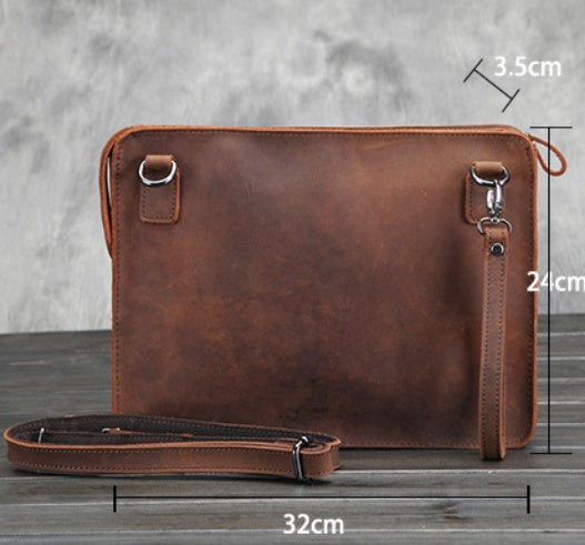 Hawkins Lab Notes – Leather Data Scientist Messenger Bag