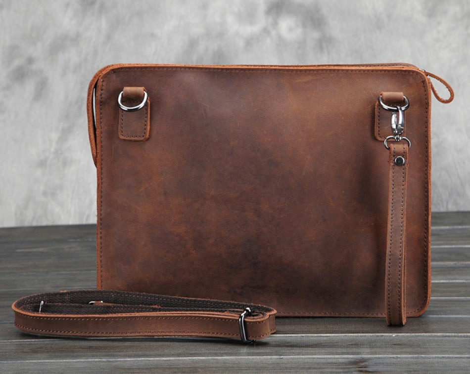 Hawkins Lab Notes – Leather Data Scientist Messenger Bag
