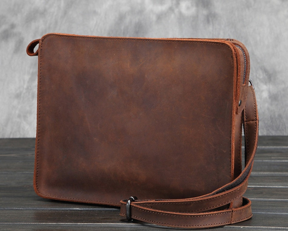 Hawkins Lab Notes – Leather Data Scientist Messenger Bag