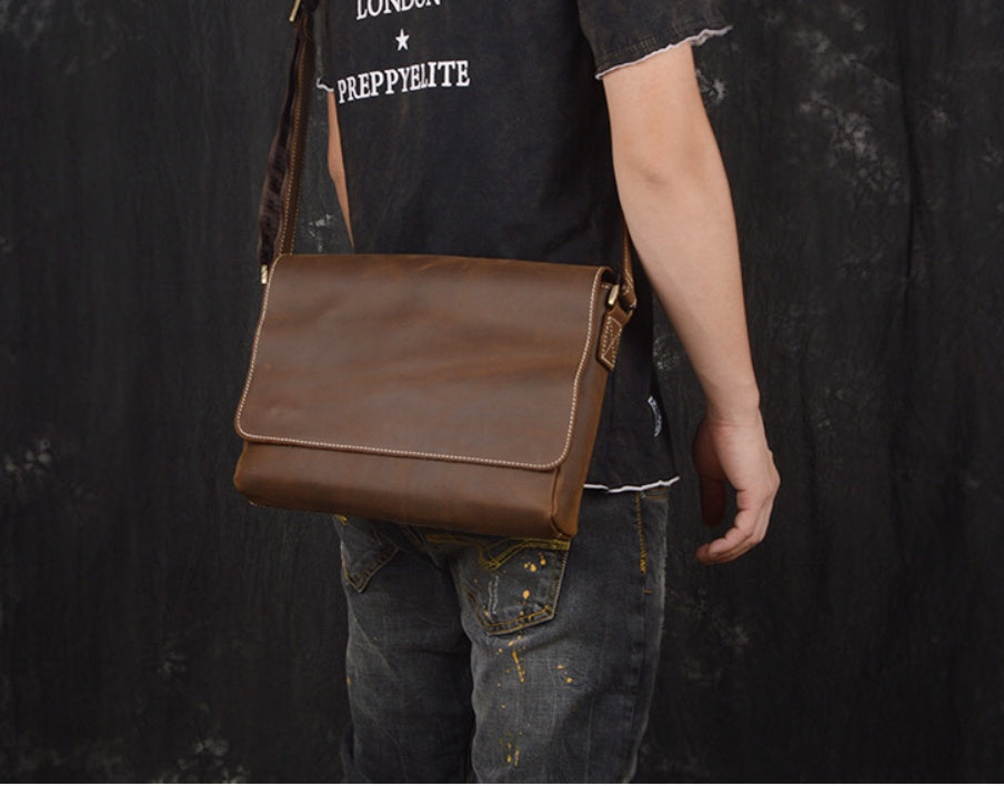 The Jeffords Built-Tough Leather Messenger Bag
