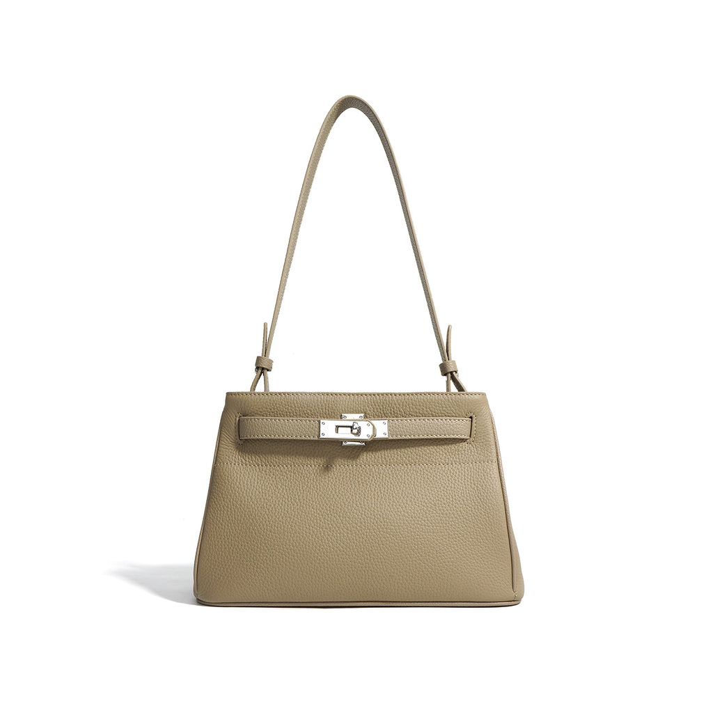 The Waldorf Lock Leather Shoulder Bag