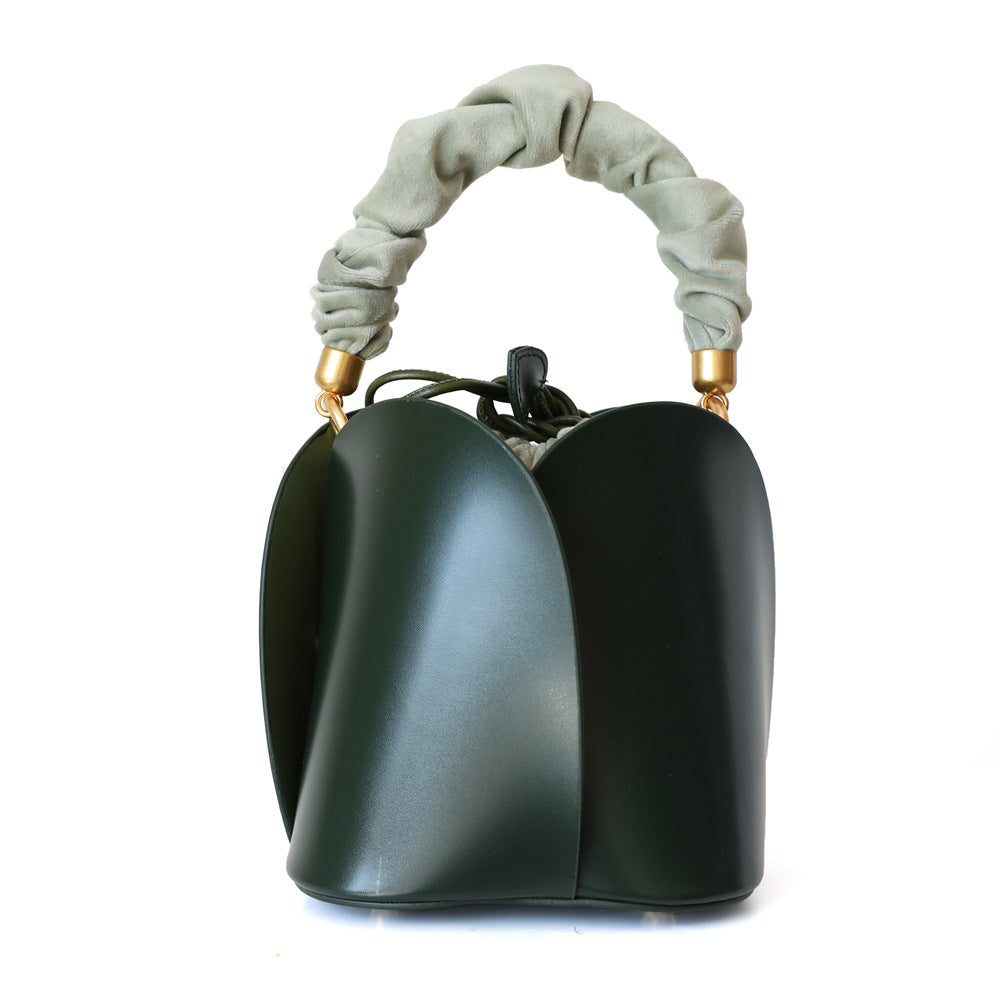 The Wildflower Bloom Leather Bucket Bag