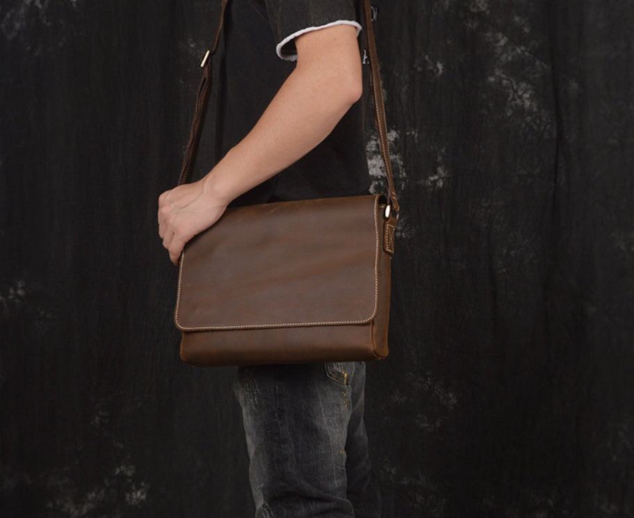 The Jeffords Built-Tough Leather Messenger Bag