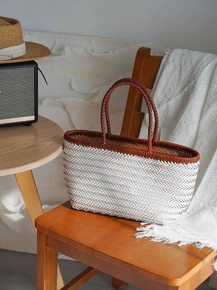 The Houdini Escape Leather Basket Bag