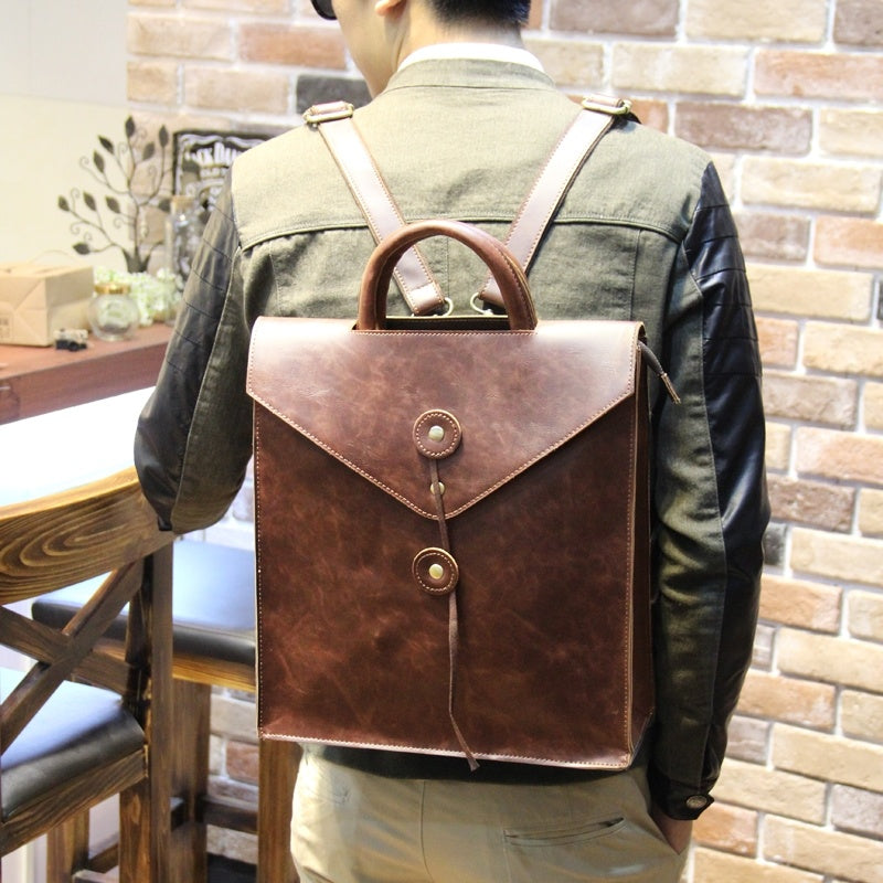 The Owl Post Satchel – Leather Wizarding Backpack