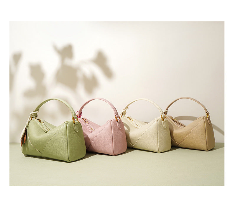 Central Glow – Genuine Leather Shoulder Messenger Bag