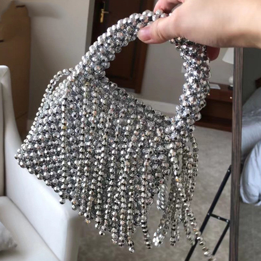 Renaissance RSVP – Handmade Beaded Acrylic Tassel Bag