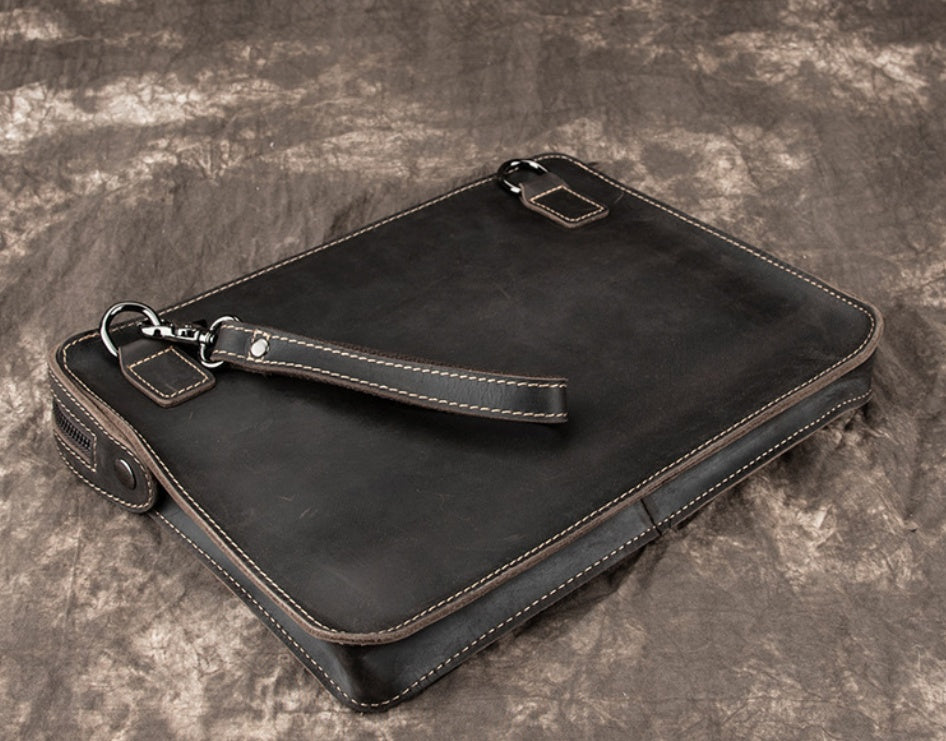 Hawkins Lab Notes – Leather Data Scientist Messenger Bag