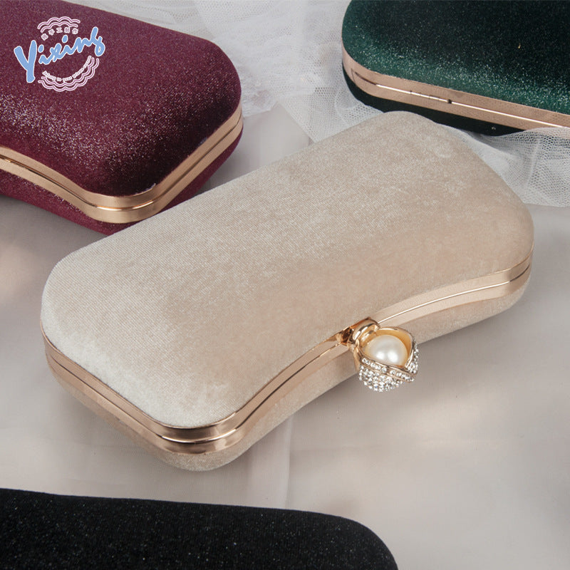 Velvet hot vintage lady handbag