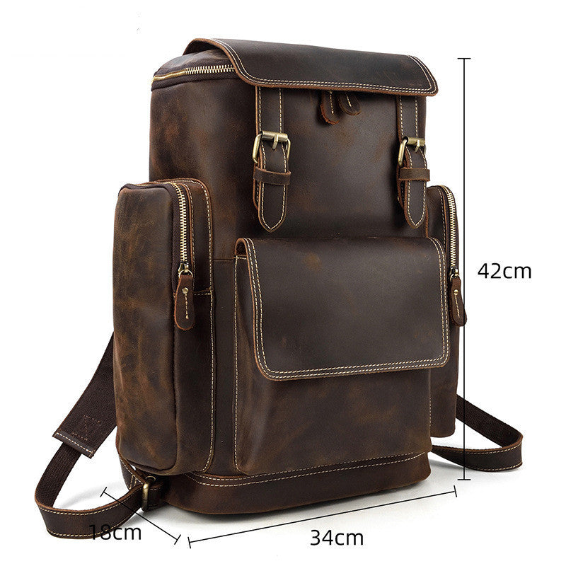 The Upside Down Drafts – Architect’s Crazy Horse Leather Backpack