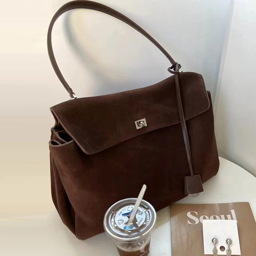 Cardigan Season – Vintage Leather Satchel for the Driven Girl