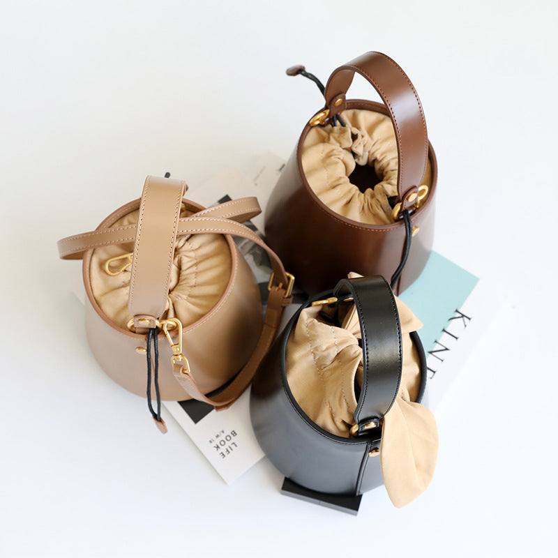 Getaway Car Nights Leather Bucket Bag