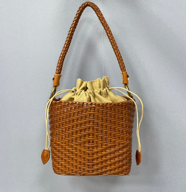 Bratcore Woven Mini Bucket Bag
