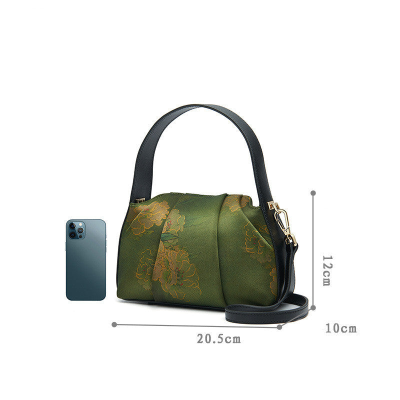 Atlas Bloom – Silk Messenger Bag