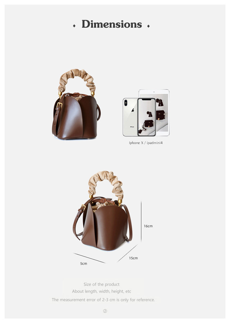 The Wildflower Bloom Leather Bucket Bag